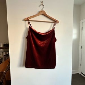 Skies are Blue Velvet Tank NWT